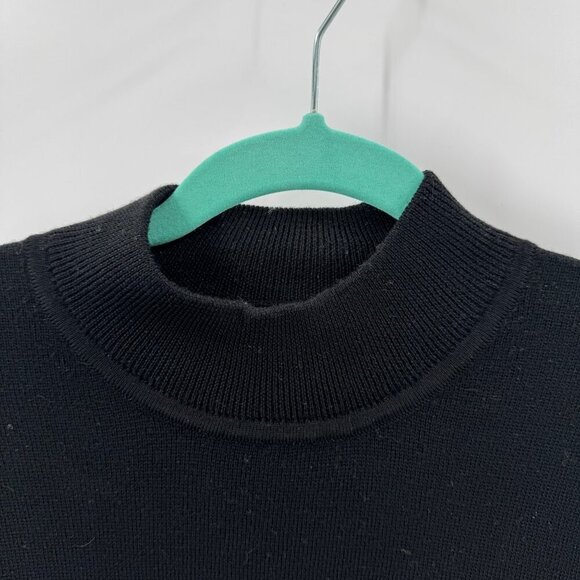 Raffi 100% Extra Fine Merino Wool Black Crew Neck Sweater Mens XL - Picture 2 of 6